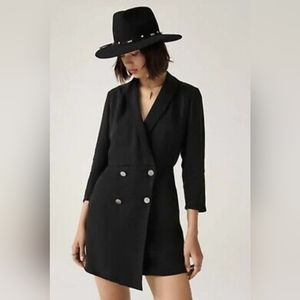 ba&sh medium Arya black Tuxedo Blazer Dress NWT
